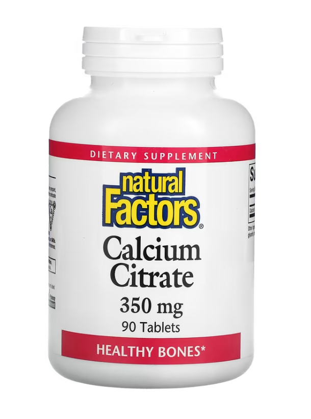 Natural Factors <b>칼슘 시트레이트 350mg</b> 90정