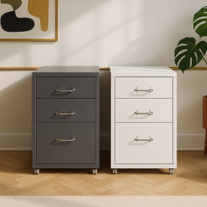 케빈 철제서랍장 미니 서랍장 틈새 서랍 3단 서랍장