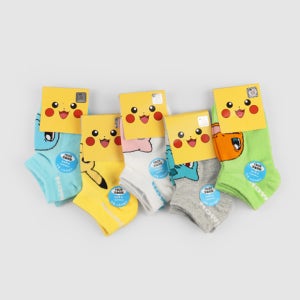 아동발목 발바닥 논슬립 3세~12세 포켓몬 요술양말 5켤레세트