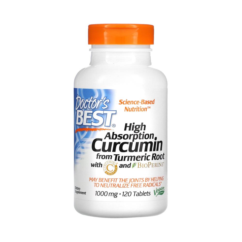 닥터스 베스트 <b>하이앱솔루션 커큐민</b> 1000mg 120정