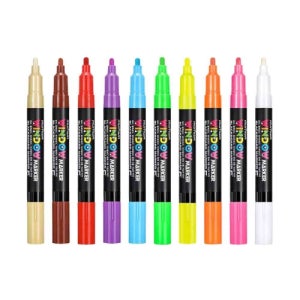 블랙보드 투명보드용 마카펜세트 10색 (윈도우마카10색)