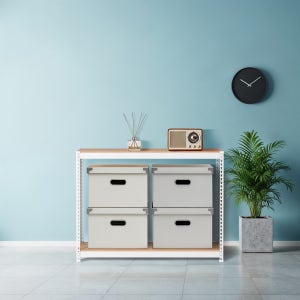 스피드랙 무볼트 조립식 앵글 철제 선반 2단 1200 x 500 x 900