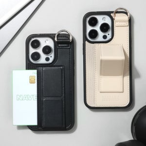 [2개 구매 찬스] 디자인스킨 그립 스탠드 카드수납 케이스, 아이폰16 갤럭시S25