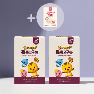 리틀스푼 엄마까투리 쫀득 고구마 국산 스틱 말랭이 아기 간식 BOX 2개