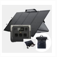 에코플로우 휴대용 인산철 파워뱅크 리버2 프로 + 태양광패널 160W