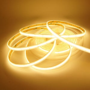 삼항LED DC12V용 10mm 튜브타입 COB 슬림 면발광 LED바 5M롤 웜화이트