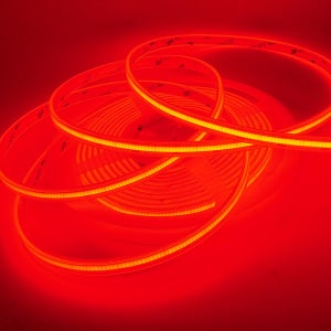 삼항LED DC12V용 10mm 튜브타입 COB 슬림 면발광 LED바 5M롤 레드LED