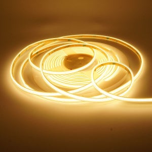 삼항LED DC12V용 6mm 튜브타입 COB 슬림 면발광 LED바 5M롤 웜화이트LED