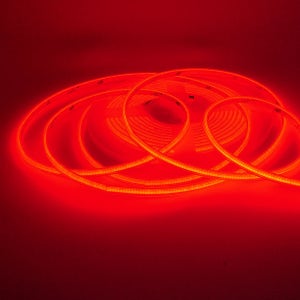 삼항LED DC12V용 6mm 튜브타입 COB 슬림 면발광 LED바 5M롤 레드LED