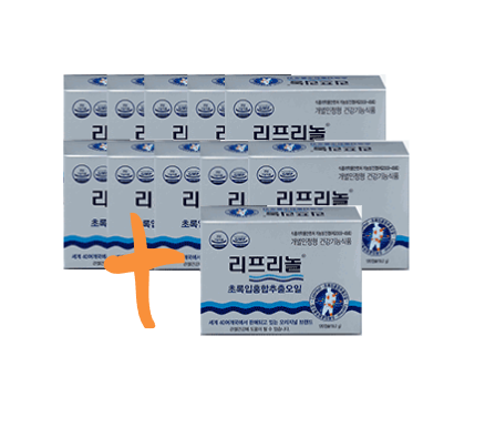 <b>한국파마</b>링크리프리놀 10박스+1박스 뉴질랜드초록입홍합오일 무릎관절 녹색홍합