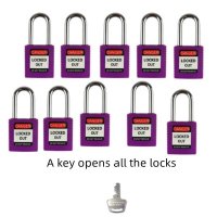 창문잠금장치10PCS Luokelock 38mm Padlocks Open By Same Keys Steel