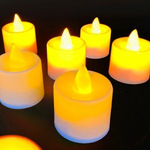 LED촛불 노란불빛 전지포함 무드등 이벤트