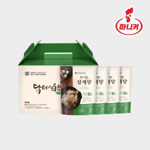마니커 무항생제닭 닭터의자연 삼계탕 선물세트 [상온 800gX4개] 실온 백숙 친환경 복날