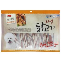 리얼닭고기 300g 쫄깃쫄깃 치킨샌드위치 대용량 사사미 강아지간식