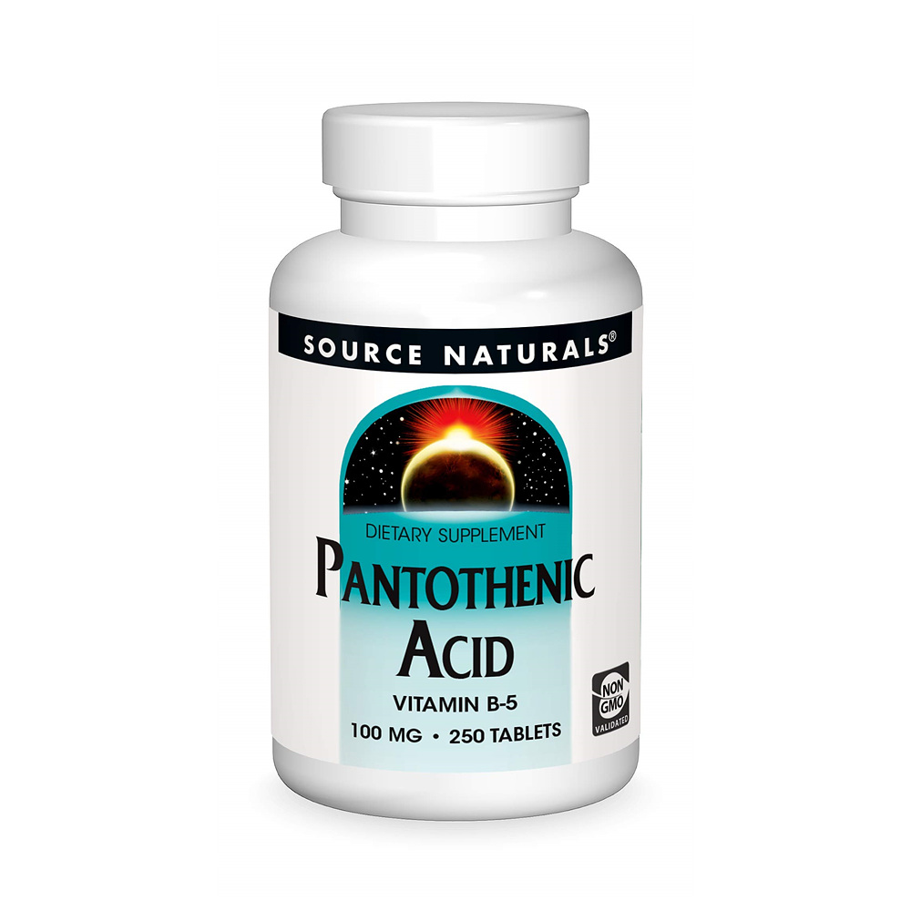 소스내츄럴 <b>판토텐산</b> 100mg 250정 8개월분 칼슘 함유 비타민B5