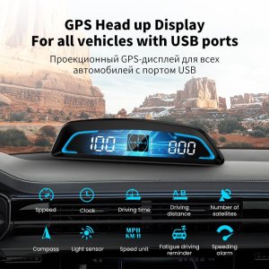 G3 GPS HUD 헤드업디스플레이 자동차 호환 속도계 디지털 람 림 미터 전자 액세서리