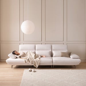 헤이미쉬홈 몽드 아쿠아텍스 이지클린 조야 패브릭 스윙 소파 크림아이보리, 4인용