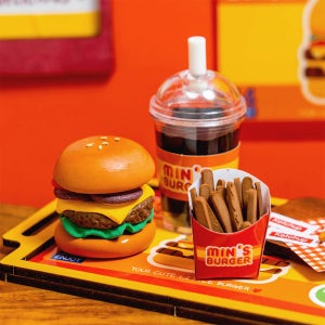 진짜같은 미니어쳐음식 햄버거세트 음식모형 diy미니어처