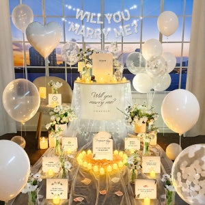프로포즈 선물 용품 이벤트 세트 풍선 결혼 셀프 답 업체 출장 신혼 집 웨딩 소품 워너비
