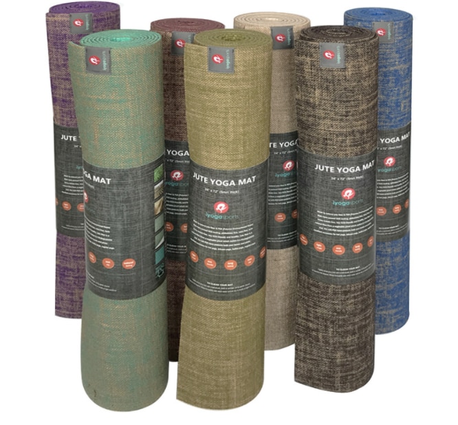 친환경요가매트 홈 피트니스 요가 매트 환경 친화적 인 자연 황마 리넨 푸시 업