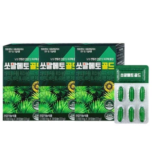 쏘팔메토 골드 1100mg 3개월분 소팔메토 전립선 영양제 전립소 옥타코사놀 삼성바이오헬스 아이큐샵