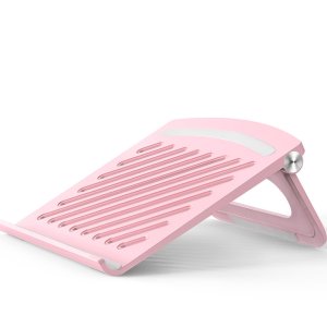 접이식 휴대용 노트북 거치대 산열효과 논슬립 핑크