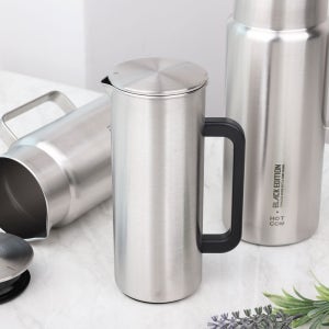 모던락 냉장고 물병 스텐 업소용 물통 스테인레스 손잡이 ZZ 1L, 실버