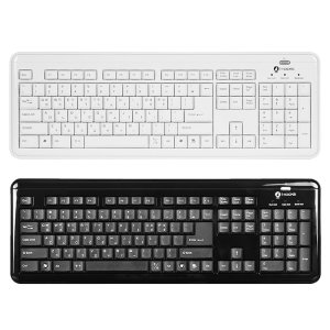 아이락스 KR-6170 X-Slim 저소음 유선 USB키보드 사무용 블랙, 팬터그래프