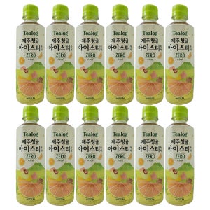 (총12병)티로그 제주 청귤 아이스티 홍차 500ml