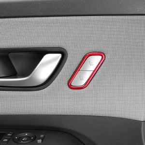 코나 SX2 튜닝 메모리시트 버튼 커버 레드 몰딩 용품