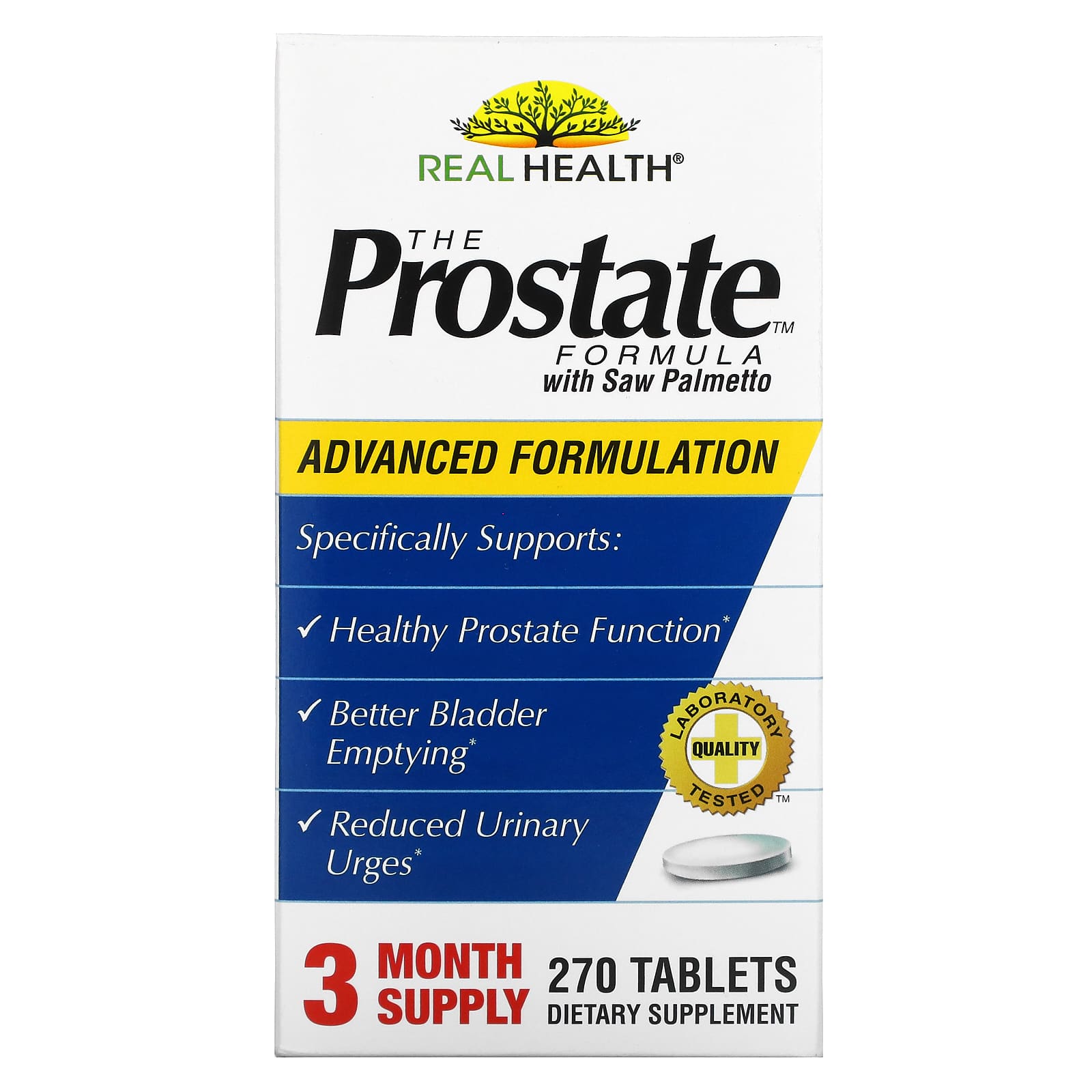 <b>리얼헬스</b> The Prostate Formula 쏘팔메토 함유 270정