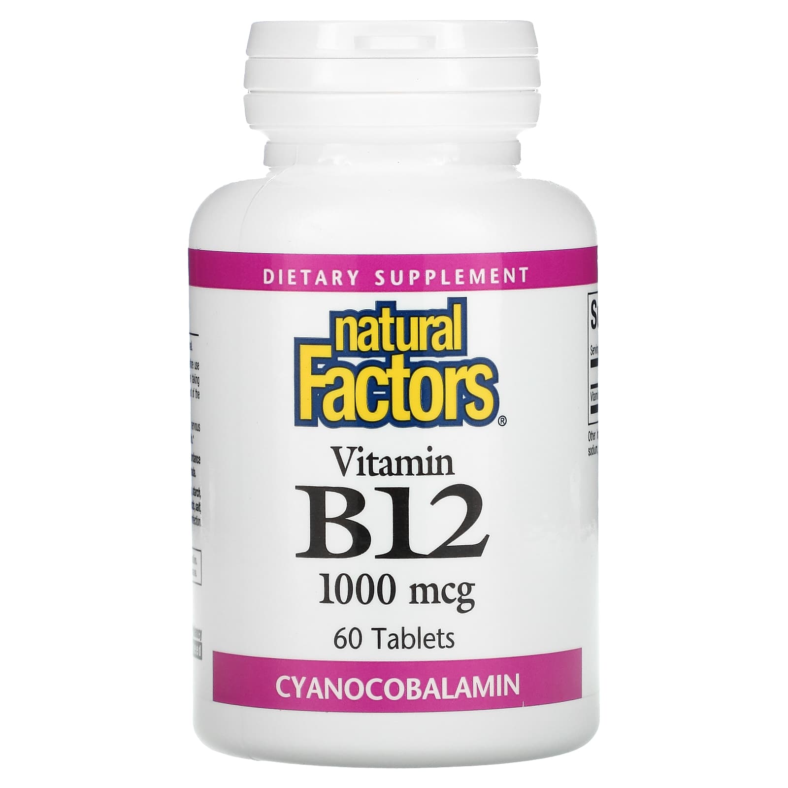 네츄럴팩터스 <b>비타민B12</b> 1000 mcg 60정