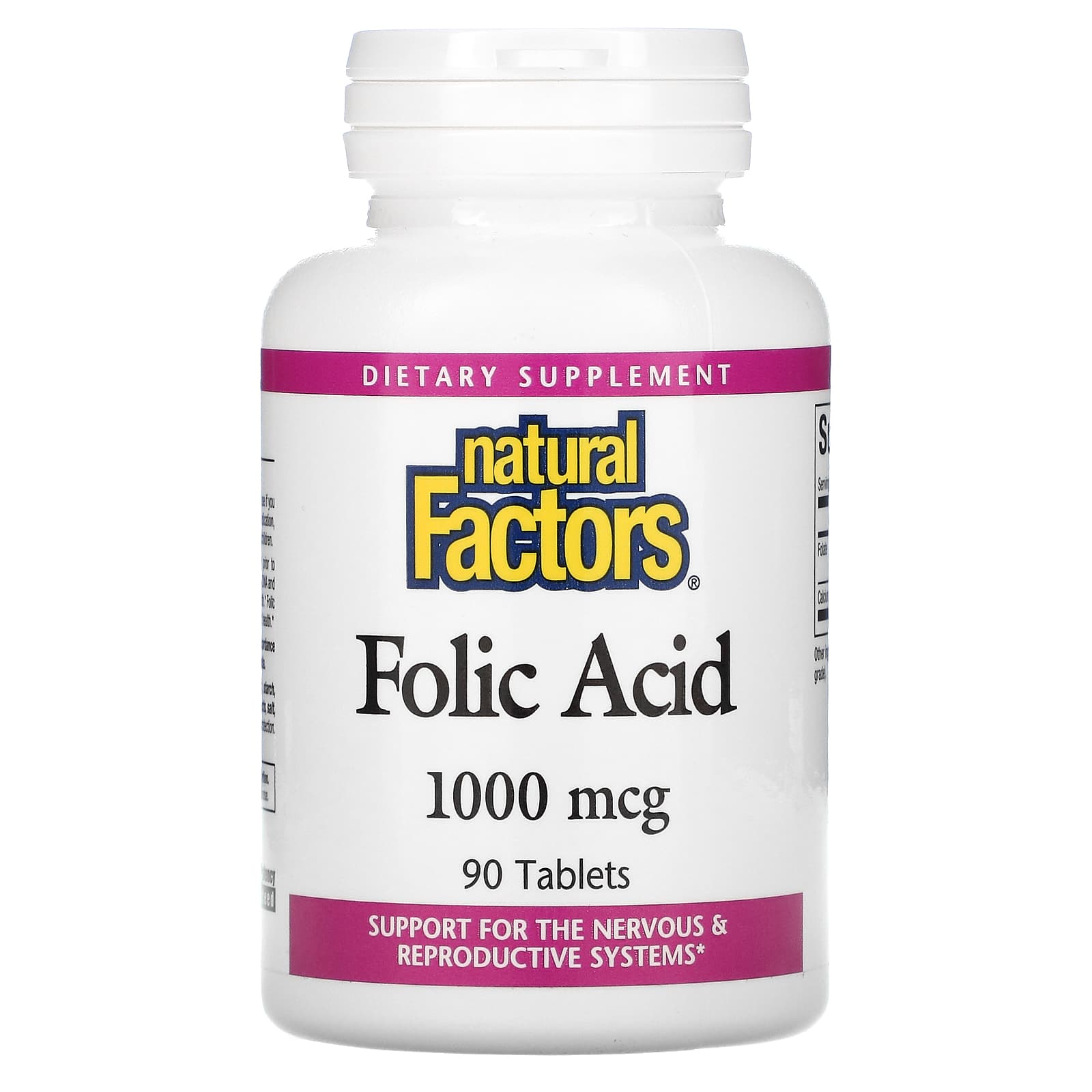 <b>네츄럴</b>팩터스 <b>엽산</b> 1000mcg 90정