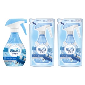 페브리즈 섬유탈취제 상쾌한향 370ml 본품 1개 320ml 리필 2개 세트