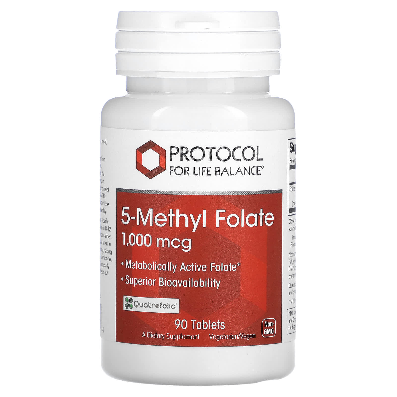 프로토콜 5-Methyl Folate 1000mcg 90타블렛