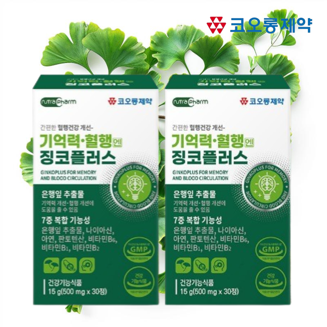 기억력·혈행엔 징코 프리미엄