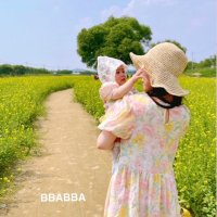 Bbabba 카리나ops맘 50일아기옷 여아돌드레스 신생아외출복 10개월 촬영 북유럽풍