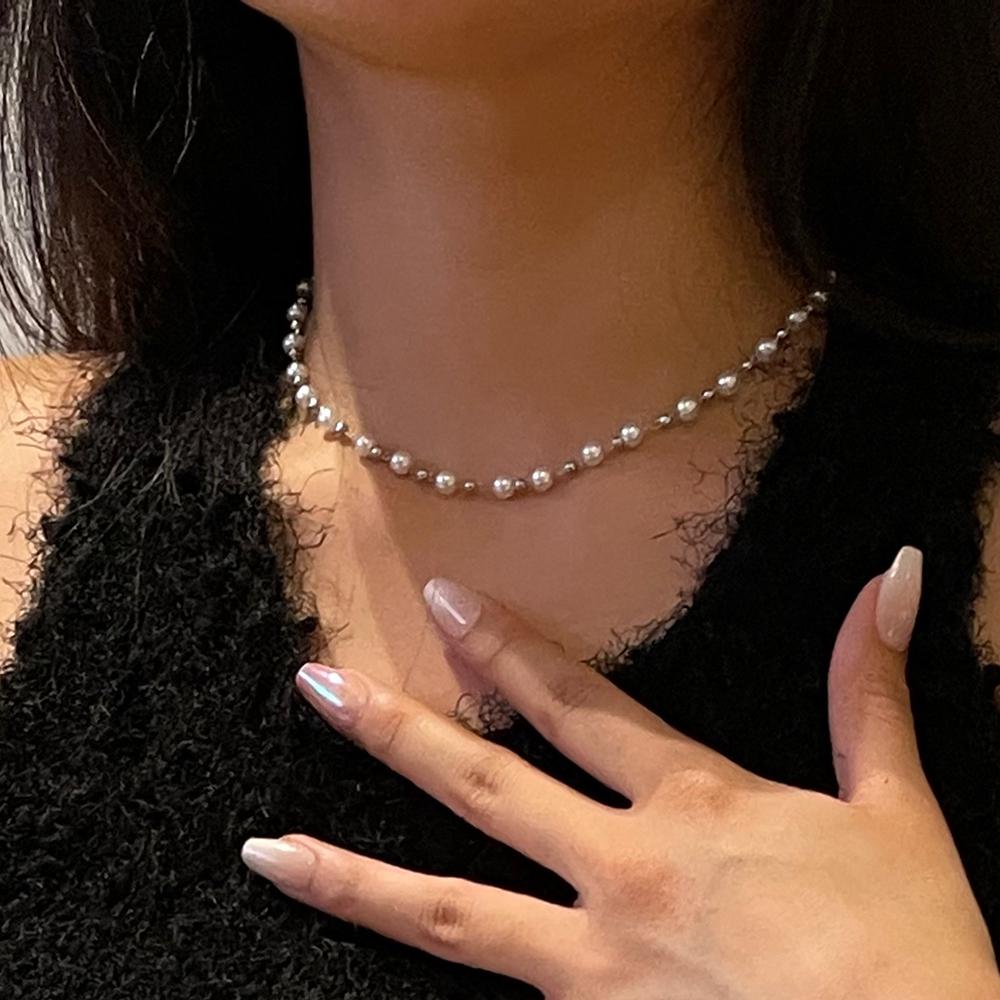 Mix pearl necklace