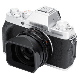 JJC 후지필름 XF 27 F2.8 XE5 23mm F2.8 R WR 렌즈 사각 후드 LH-JXF27II