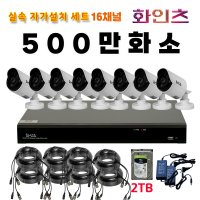 500만화소16채널 CCTV자가설치세트 2TB