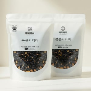 국산 볶은서리태 1kg 볶음 속청 검정콩 검은콩 뻥튀기 500g+500g