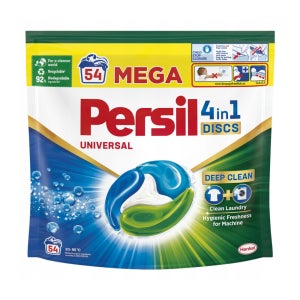 퍼실 딥클린 플러스 4in1 세탁 캡슐 세제 디스크 유니버셜 54개입