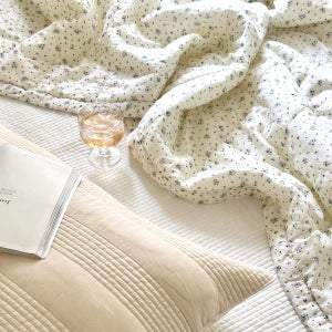 썸머 플라워 인견x면 양면 아이스실크 냉감 이불