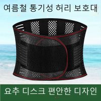 허리 디스크 복대 보호대 자세 교정 여름 통증 벨트