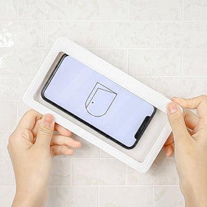 하루의공간 욕실 핸드폰 휴대폰 거치대 버블터치 케이스 회전형
