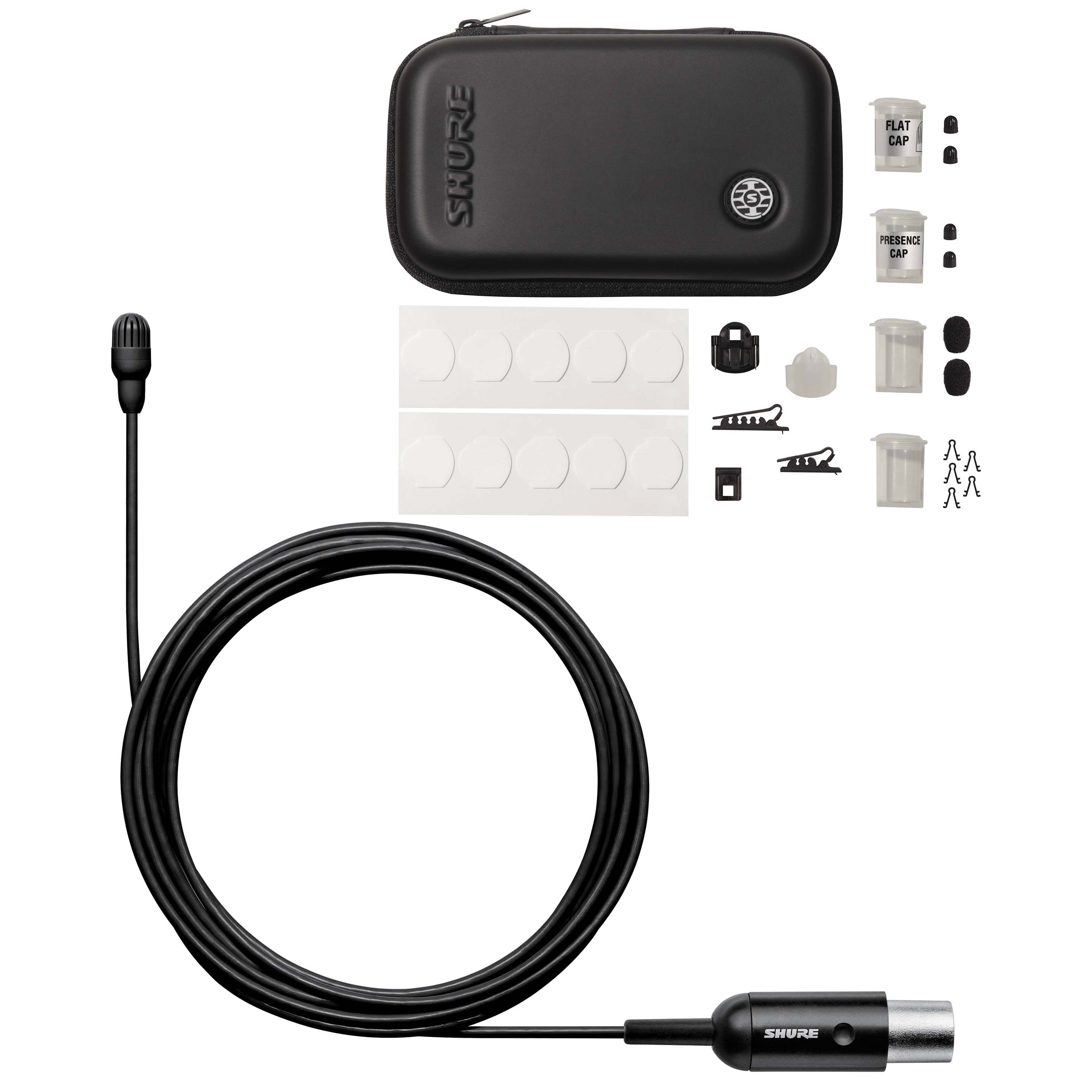SHURE TL47B/O-MTQG-A 슈어 라발리에 마이크 블랙 TA4F 커넥터 저감도