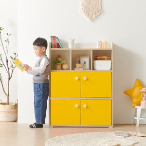 라피 수납책장 3단 슬림 인테리어 거실 책장 A383