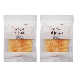 더먹다 자연오감 버터구이 해오징어 120g+120g 건어물 술 맥주 안주