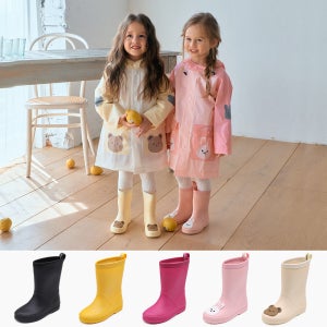키펀트 키즈 레인부츠 아동 여아 키즈 유아 장화 우비 레인코트