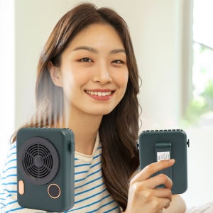 리벨리 레트로 미니 휴대용선풍기 원터치 C타입 쿨러형 경량 손선풍기
